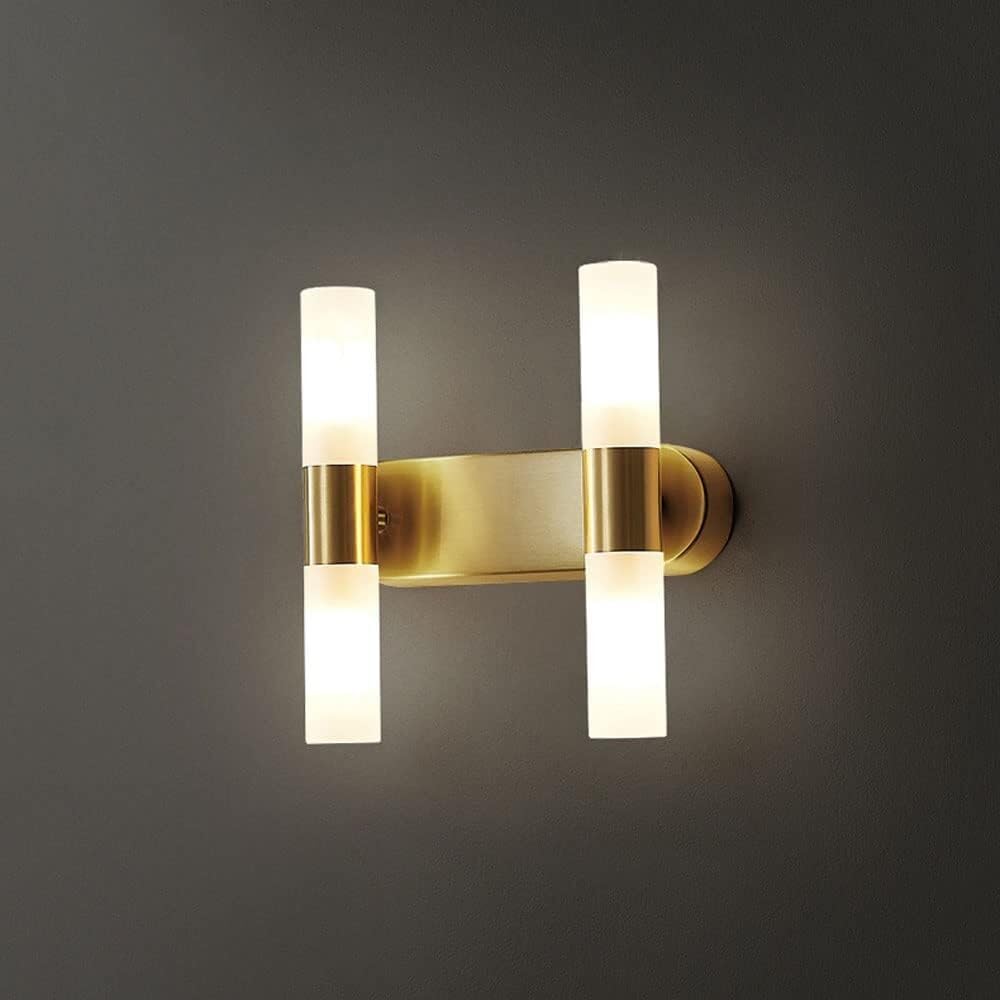 NHPJFDC Wall Sconces Bathroom Vanity Lighting Sconce Glass Lamp Shade Green Metal Mount Light Headboard Lamps Compatibl T-155