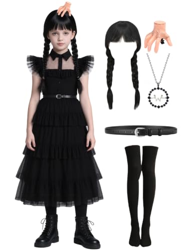 Vestido negro para niña disfraz Halloween