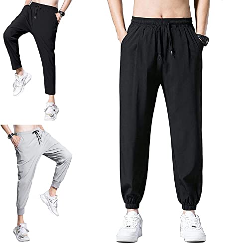 KUAILEY Pantalon DéContracté Drapé en Soie GlacéE Respirante Cover