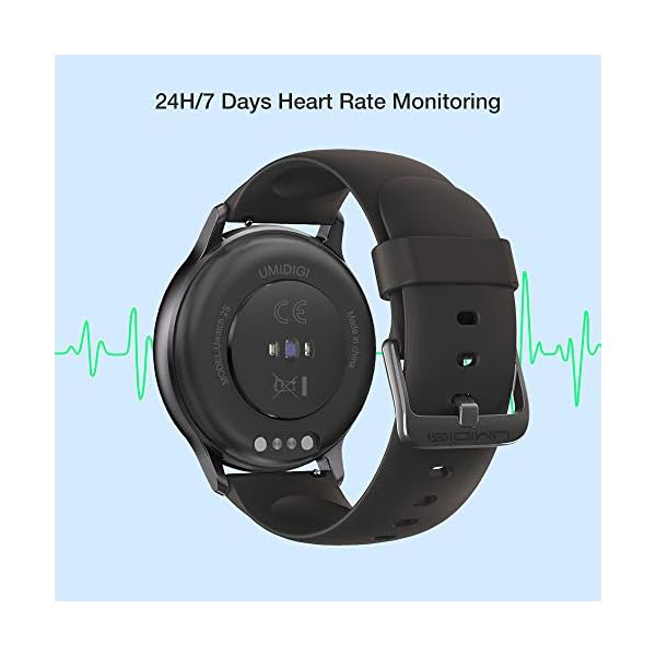 UMIDIGI Smart Watch for Android Phones Compatible with Samsung iPhone, Sleep Tracker Waterproof Smartwatch with Heart Rate Monitor, Fitness Tracker for Women and Men-Uwatch 2S