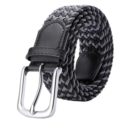 YTR6TW Men Women Casual Belts Woven Canvas Elastic All-Match Pants Belt