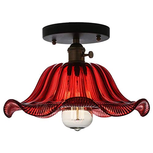Suspension E27 en verre bleu pour sublimer l'ambiance de votre entrée