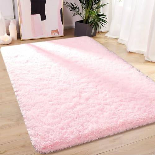 AIMECO Teppich Wohnzimmer Rosa 160x200cm Flauschige Anti-Rutsch Extra Große Teppiche Gegend Furry Matte Carpet Moderne Rug für Mädchen Schlafzimmer Kinderzimmer AIMECO Teppich Wohnzimmer Rosa 160x200cm Flauschige Anti-Rutsch Extra Große Teppiche Gegend Furry Matte Carpet Moderne Rug für Mädchen Schlafzimmer Kinderzimmer