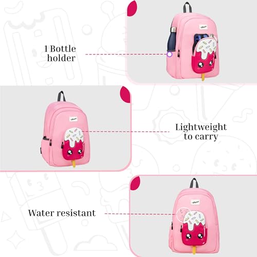 Image of F Gear Cocoa 23L Backpack|Soft Touch|Colourful & attractive theme brings a fun space-inspired look|with two Spacious Compartments,1 Front Pocket & Water Bottle Holder