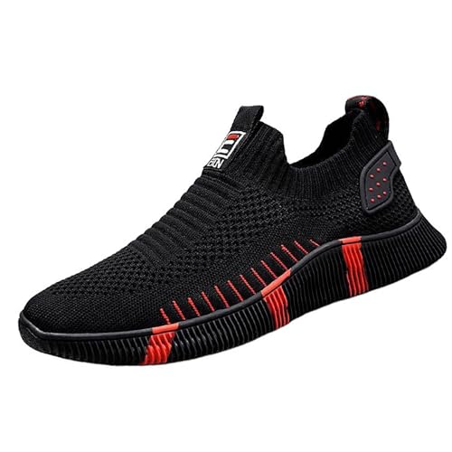 MSYINGL Men's Outdoor Hiking Orthopedic Shoes,Slip On Resistant Fitness Walking Comfort Sneakers Lightweight Casual Breathable Loafer Sneakers