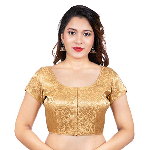 Image of Biyu Being With You Women's Synthetic Saree Blouse