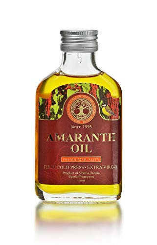 Siberian Amaranth Oil 100 Ml, Premium Quality, Extra Virgin, First Cold Press – 3.4 Fl Oz