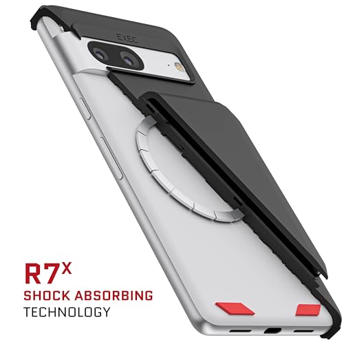 Funda para Google Pixel 7 con portatarjetas extraíble carcasa antichoque negra 5