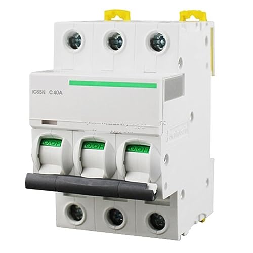 Mini disyuntor MCB Acti 9 C40A A9F18340 de 3 polos tipo C para carril DIN 2