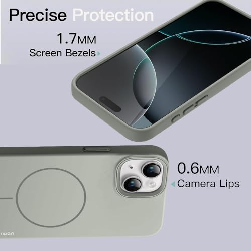 Image of KARWAN️ Magnetic Ultra Slim-Fit Back Case Cover for iPhone 14 /13 | Hard PC Case Cover | Ultra-Thin & Light Weight with [Ultra Premium Feel] Case for iPhone 14 /13(6.7 inch)(Grey)