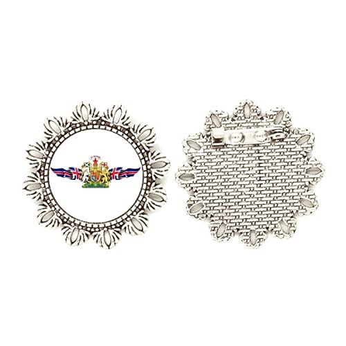 Broche de plata Reino Unido tamaño mediano insignia de solapa británica