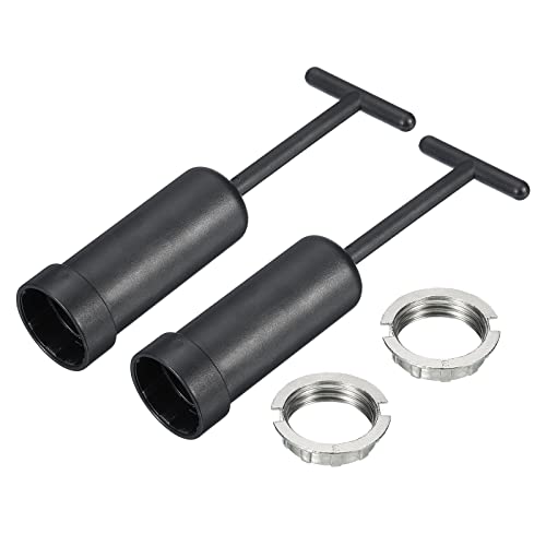 sourcing map Anillos de Enchufe de Luz Casquillos G9, Anillo Metal M20 Soporte de Pantalla de Lámpara Reemplazo con Herramienta de Extracción, 2 Kit