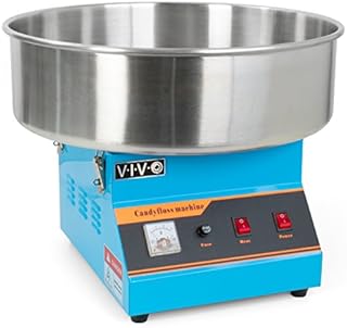 VIVO Blue Electric Commercial Cotton Candy Machine, Candy Floss Maker (CANDY-V001B)