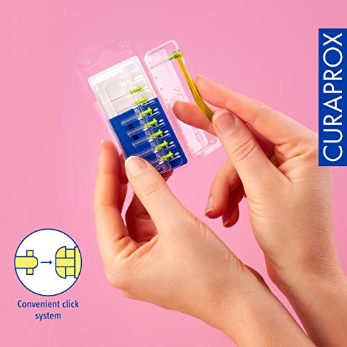 Curaprox Interdental Brush Refills CPS 011 Prime – ISO Size 3, Green | Ultra-Fine Filaments for Effective Cleaning of Narrow Spaces | 8-Pack | Swiss Made | English Packaging