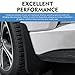 Cuymoap 2 PCS Car Mud Flaps, Precise Fit Splash Protection Mudguard, Waterproof All-weather Mud Flap Kit for Left Right Front Wheel, Universal Protective Modification for Cars SUVs Trucks (Black)
