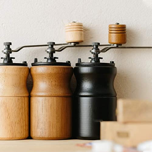 SXLCKJ Hölzerne manuelle Kaffeemühle Handmühle Haushalt handgebrühte Kaffeepulvermühle mit Stainles (Crusher) – Bild 3