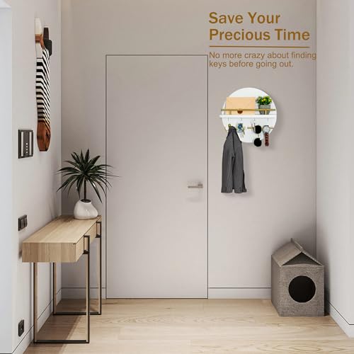 image for dreampossible Key Holder for Wall Decorative with Shelf and Hooks, Mai
