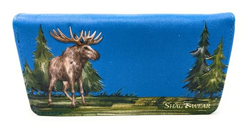 Shag Wear Moose Babies Large Wallet for Women and Teen Girls Vegan Faux Leather Teal 7"2