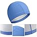 ERYUE Swim Cap Comfortable High Elasticity PU Bathing Cap for Adults, Protection Function, Universal Swim for Men Women Children, 1 X (Blue)