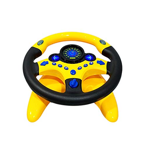 Preisvergleich Produktbild Amhomely® 2019 Kinder-Copilot-Simulationsautolenkrad / Autozubehör / Kinderauto Spielzeug - Kid Copilot Simulierte Lenkradrennfahrer Toy Educational Sounding (Mit Fahrgestell)