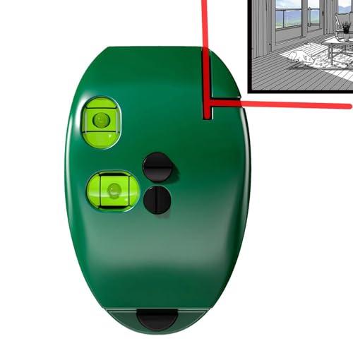 Niveau de ligne infrarouge alimenté par batterie – Outil de niveau à 90 degrés, niveau infrarouge de haute précision | Multifonctionnel pour cadres photo, portes, murs, sols
