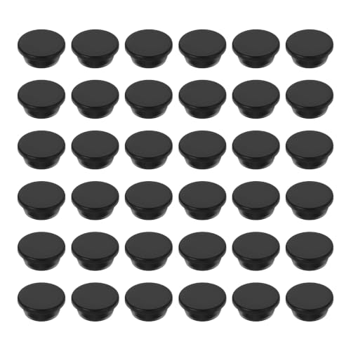 Image of MECCANIXITY 36pcs T-Shaped Silicone Plugs 27mm 1-1 /16 Inch Dia, Black | Snap in Plug Hole Seal Cover Round Rubber Stopper for 26-27mm Holes Kitchen Rubber Bulkheads Waterproof Sealing