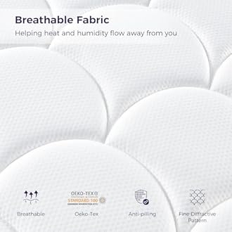 Double Mattress, 12Inch Hybrid Mattress for Pressure Relief, Breathable Foam with Individually Pocket Spring, Medium Double Bed, Navyx Collection(135×190×30cm)