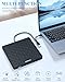 ORIGBELIE External CD DVD Drive for Laptop, USB 3.0 Type-C Ultra Slim 13mm DVD Player Portable CD DVD +/-RW Drive CD Burner Reader Writer Recorder for Desktop PC Windows 11/10/8/7 Linux Mac OS (Black)