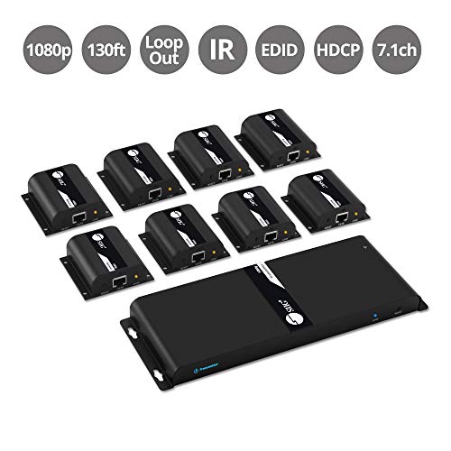 SIIG 1080p @60Hz 1x8 8-Port HDMI Splitter Extender Over Cat6/6A/7 Cable w/HDMI Loopout