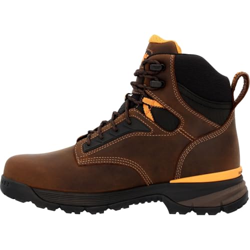 Georgia Boot Mens Comfort Core 6 Inch Waterproof Alloy Toe Work/Duty - Brown4