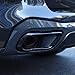 Fit For X5 X7 G05 G07 2019-2024 Stainless Steel Silver/Black Car Tail Pipes Exhaust Pipe Muffler Cover Stickers Car Accessories (Black1)