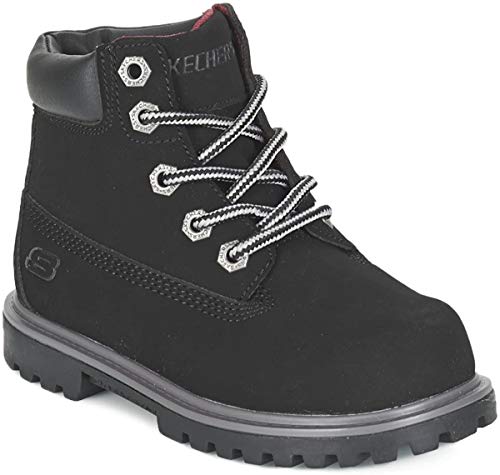 Skechers Boys' Mecca Mitigate Ankle Boot,Black,US 10.5 M3