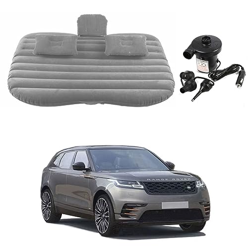 Image of Oshotto Multifunctional Car Travel Bed Mattress with Two Air Pillows, Car Air Pump Compatible with Land Rover Range Rover Velar (Grey)