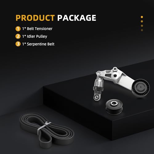 Image of Belt Tensioner Serpentine Belt Idler Pulley Kit For Toyota Corolla 1998-2002, For Toyota Celica 2000-2002, L4 1.8L Replace# 38286 166200W090 8935