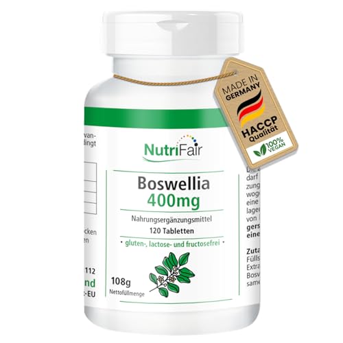 Boswellia 400mg - mit 800mg Weihrauch-Extrakt pro...