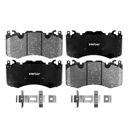 Image of Detroit Axle - Front Brake Pads for 2010-2021 Land Rover Range Rover Sport, Ceramic Brake Pads w /Hardware 2011 2012 2013 2014 2015 2016 2017 2018 2019 2020 Replacement