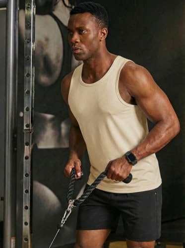TACVASEN Men's UPF 50+ Tank Top Moisture Wicking Summer Tank Workout Gym Mucsle Swim Shirt Sleevless Shirts for Men - Image 5