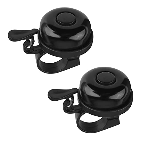 Abaodam 2Pcs Retro Bike Bell Loud Alarm Ring for Mountain Bike Accessories Sweet Sound Easy to Install Suitable for Standard and Folding Bicycles