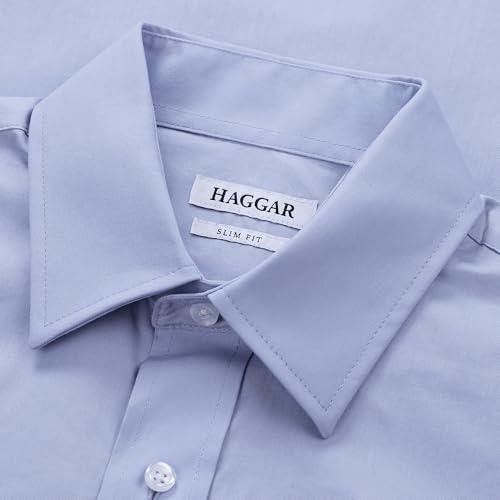 Haggar Mens Premium Comfort Slim Fit Wrinkle Resistant Dress Shirt - image 3