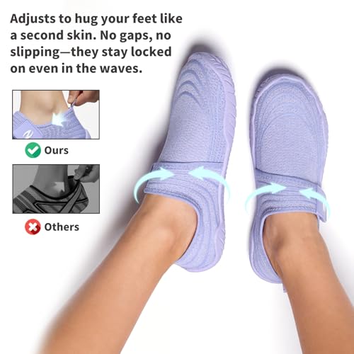 Image of LIZRHA Water Shoes for Men and Women Quick Dry Aqua Swim Barefoot Shoes for Outdoor Fishing Beach Pool Boat Surfing Walking Water Park and Yoqa Activities