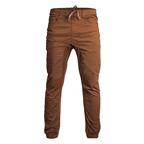 Minimal Apparel Men's Trendy Harem Twill Slim Fit Jogger Pants