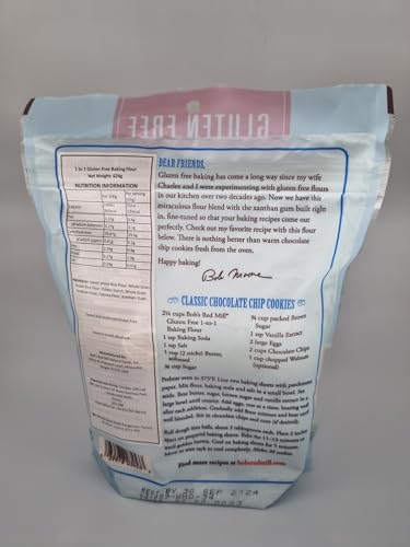 Bob's Red Mill - Gluten Free 1 to 1 Baking Flour, Make You Recipes Gluten Free, 624g Pouch