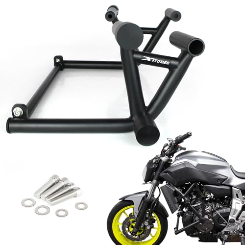 Cage de protection de moteur compatible MT-07 FZ-07 XSR700 acier 2014-2024