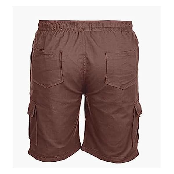 Sportbermuda's For Heren, Korte Broeken Met Meerdere Zakken Modieuze Korte Broeken Joggers Chique Comfortabele Baggy Trekkoord Elastische Tailleshorts Beach