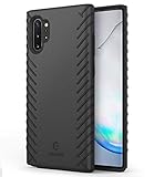 EUASOO Galaxy Note 10 Plus Case, Slim Fit Shockproof Reliable Guard for Samsung Galaxy Note 10 Plus 5G, PC + Soft TPU Cover Double Protection, Compatible with Galaxy Note 10 Plus 6.8 inch,Black