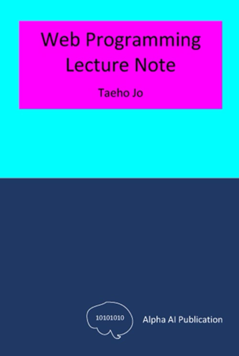 Web Programming: Lecture Note