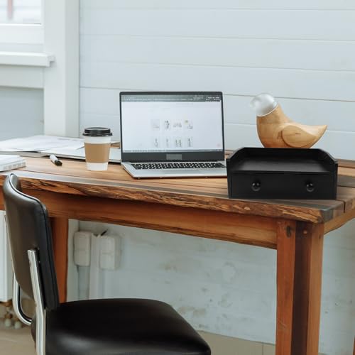 Boîte rangement bois pour capsules de café sur plan de travail