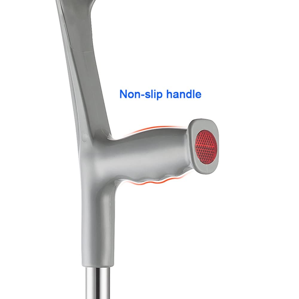 KADEUX Muletas De Antebrazo para Adultos, Muletas Telescópicas para Antebrazo Bastón De Viaje, Muletas De Aluminio para Hombres Mujeres, Muletas Ergonómicas Andador