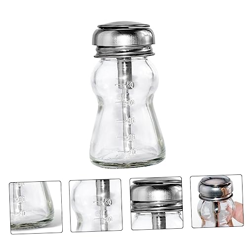 Pump Glass Nail Polish Remover Bottle Thickened Transparent Pressing Dispenser for Makeup Remover and Solvents Durable Refillable Storage Container3