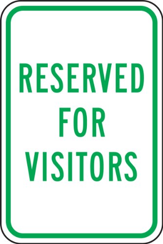 Panneau de stationnement Reserved for Visitors anti-rouille pour réserver vos places